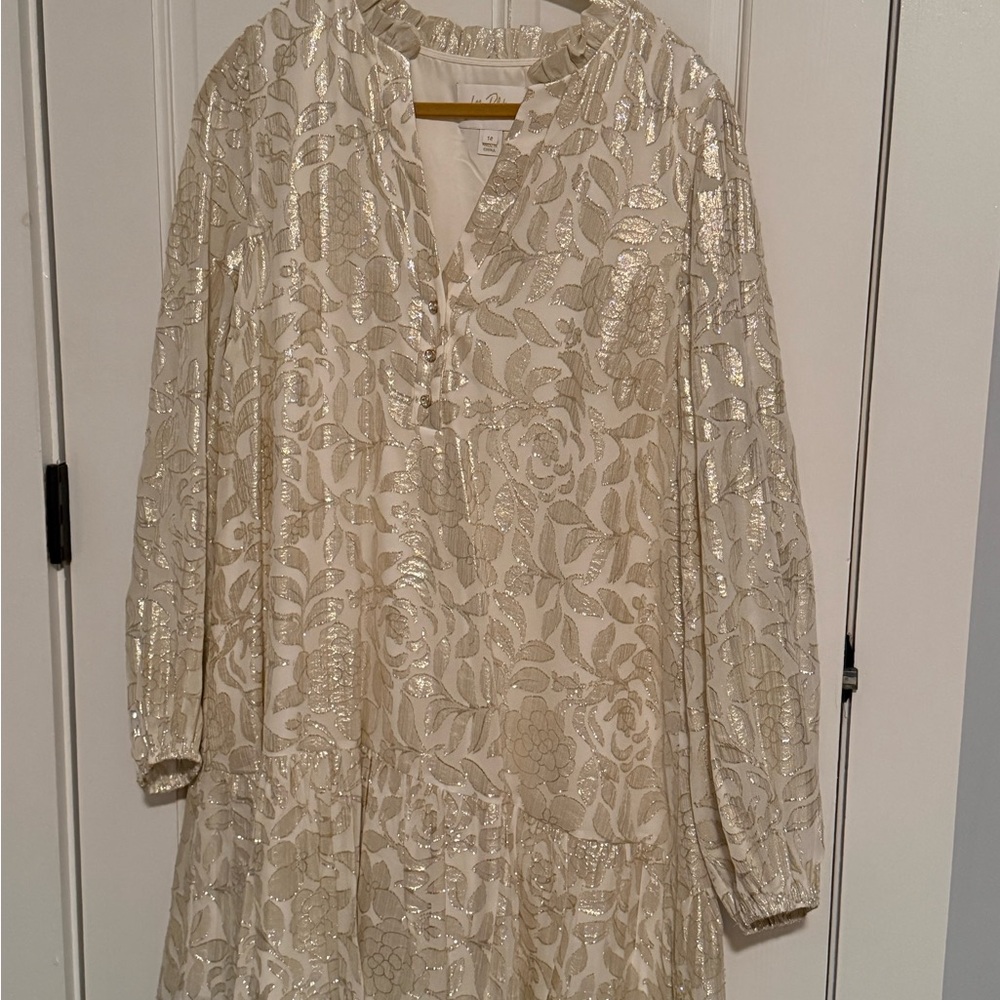 Lilly Pulitzer Cream and Gold Dress